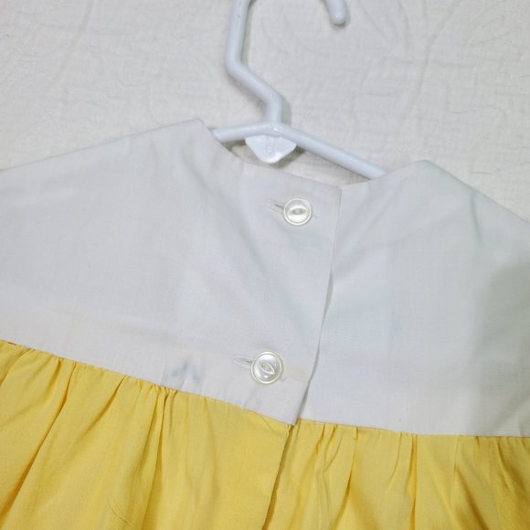 Vintage Sunshine Yellow Lace Dress 12 months - Picture 9 of 9